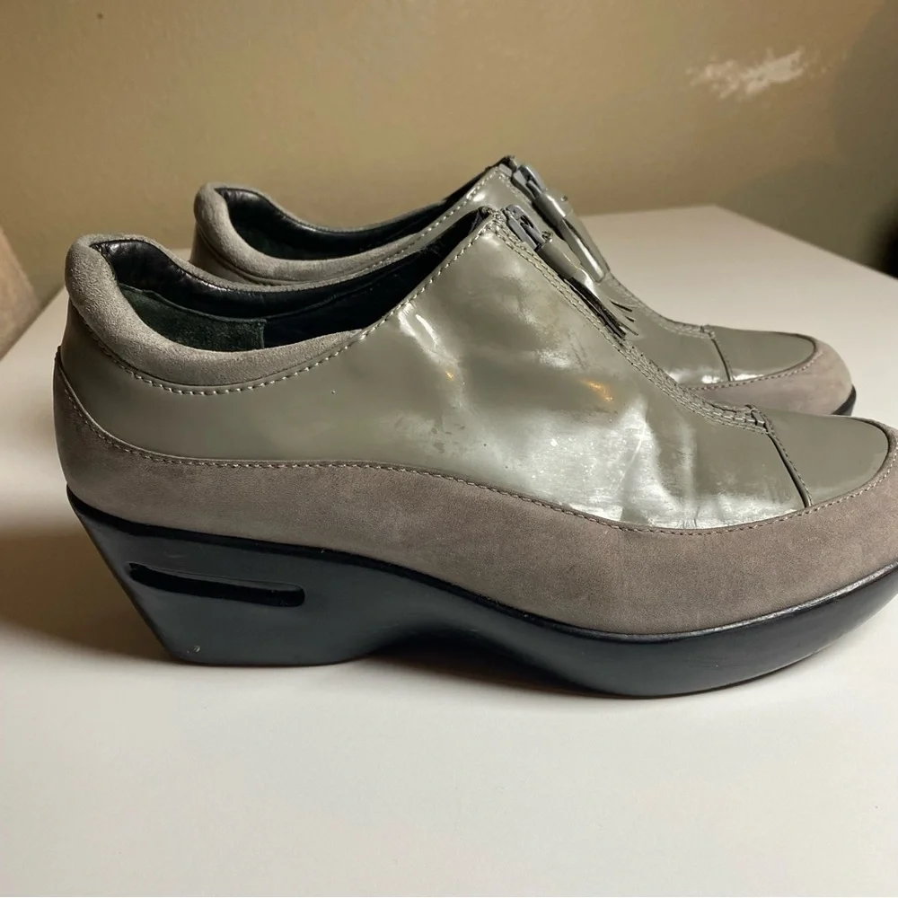 Cole Haan Comfort‎ Zip Wedge Women’s Shoes in Gray waterproof 7B